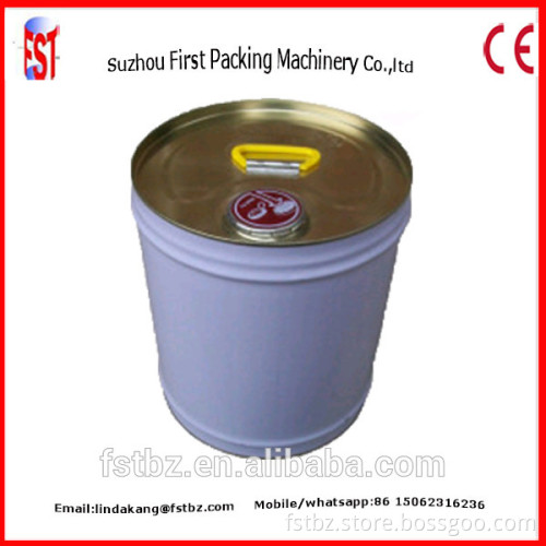 18L Necked Beading Head Coating Barrel Tin Metal Bucket Making Machine